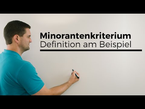 Minorantenkriterium, Definition am Beispiel, Konvergenz/Divergenz von Reihen