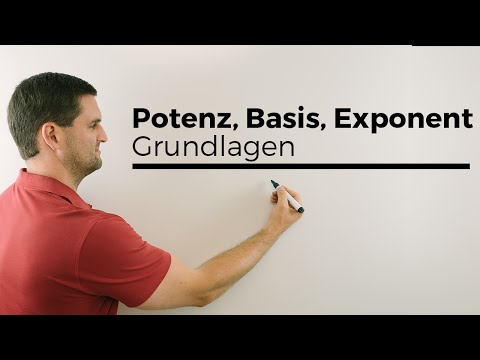 Potenz, Potenzen, Basis, Exponent, Grundlagen, Nachhilfe online | Mathe by Daniel Jung