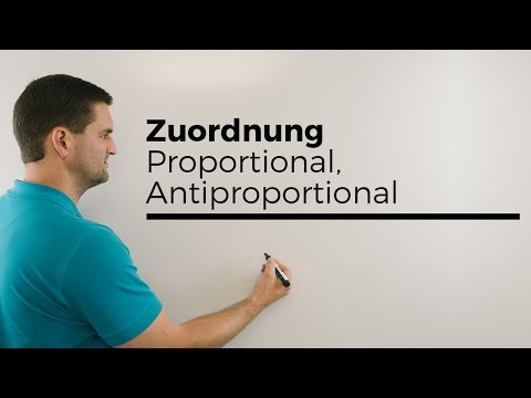 Zuordnung, Dreisatz, Proportional, Antiproportional, Übersicht | Mathe by Daniel Jung