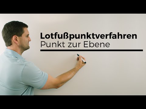 Abstand Punkt zu einer Ebene mit Lotfußpunktverfahren, Vektorgeometrie | Mathe by Daniel Jung