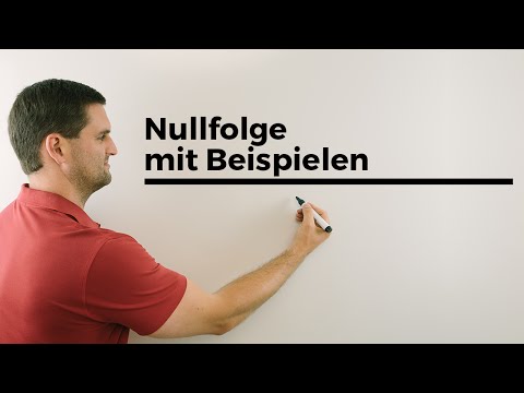 Nullfolge mit Beispielen, Folgen in der Mathematik, Mathehilfe online | Mathe by Daniel Jung