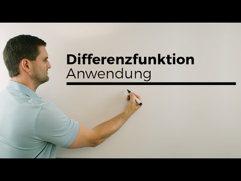 Differenzfunktion, Anwendungsmöglichkeiten | Mathe by Daniel Jung