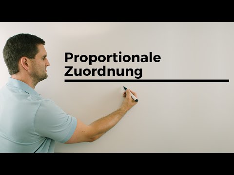 Proportionale Zuordnung, Wertetabelle und Zuordungsgraph | Mathe by Daniel Jung