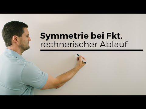 Symmetrie, Funktionen, rechnerischer Ablauf, Punktsymmetrie, Achsensymmetrie | Mathe by Daniel Jung