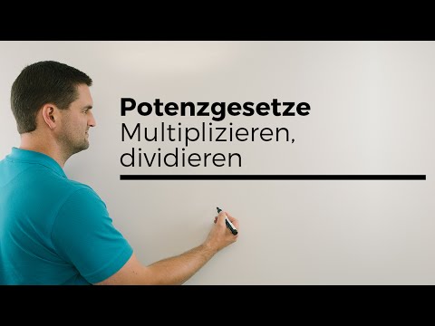 Potenzgesetze, multiplizieren, dividieren, gleiche Basis, potenzieren | Mathe by Daniel Jung