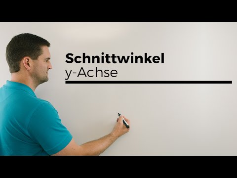 Schnittwinkel von Funktionen mit der y-Achse, Mathehilfe online, Erklärvideo | Mathe by Daniel Jung