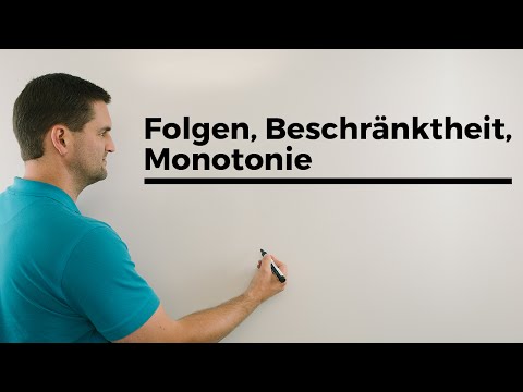 Folgen, Beschränktheit, Monotonie, Aufgabenbeispiel, Epsilon und Grenzwert gegeben | Daniel Jung