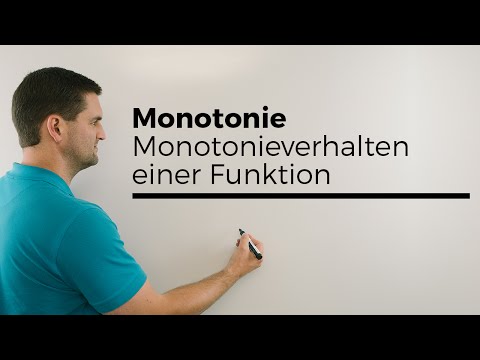 Monotonie, Monotonieverhalten einer Funktion, Steigung untersuchen | Mathe by Daniel Jung