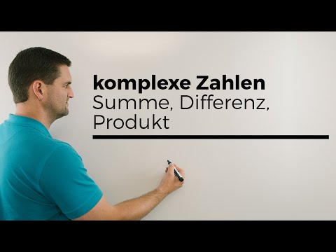 Rechnen mit komplexen Zahlen, Summe, Differenz, Produkt | Mathe by Daniel Jung