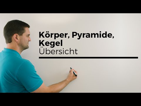 Übersicht Körper, Pyramide, Kegel, Kugel, Zylinder, Prisma | Mathe by Daniel Jung