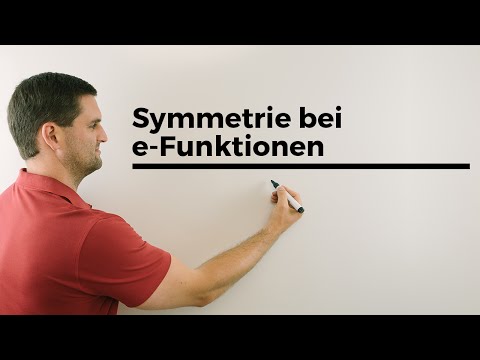 Symmetrie bei e-Funktionen, Exponentialfunktion, Mathehilfe online | Mathe by Daniel Jung