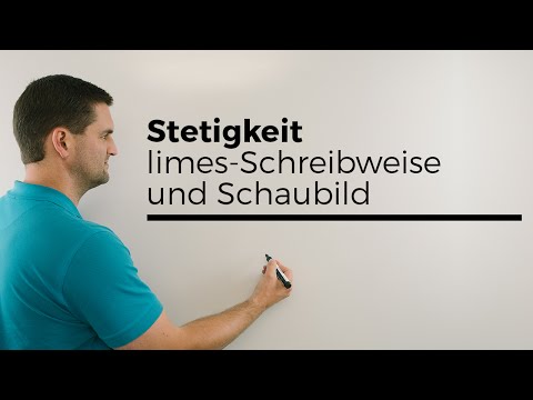 Stetigkeit, technisch mit limes-Schreibweise und Schaubild, Mathe by Daniel Jung