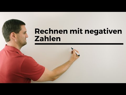 Rechnen mit negativen Zahlen Teil 1, Hilfe in Mathe, einfach erklärt | Mathe by Daniel Jung