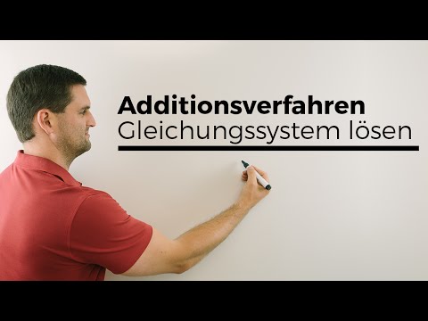 Additionsverfahren, Gleichungssystem lösen, LGS, Hilfe in Mathe | Mathe by Daniel Jung