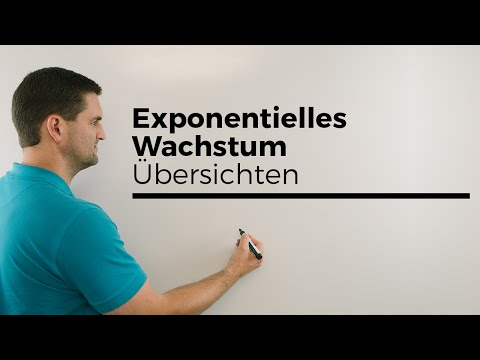 Exponentielles Wachstum, Übersichten, auch Zerfall | Mathe by Daniel Jung, Erklärvideo