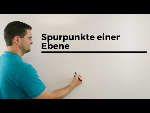 Spurpunkte einer Ebene, Vektorgeometrie, Schnitt mit Koordinatenachsen | Mathe by Daniel Jung