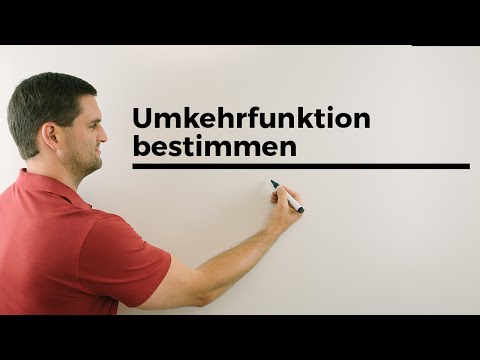 Ablauf Umkehrfunktion bestimmen | Mathe by Daniel Jung