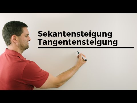 Sekantensteigung, Tangentensteigung, Ableitung, Ableiten, Übersicht | Mathe by Daniel Jung