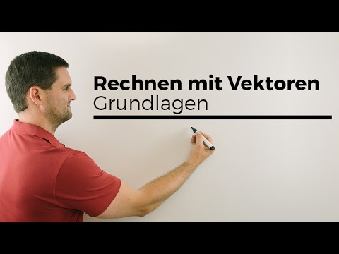 Rechnen mit Vektoren, Grundlagen, Basics, Mathe by Daniel Jung, Erklärvideo