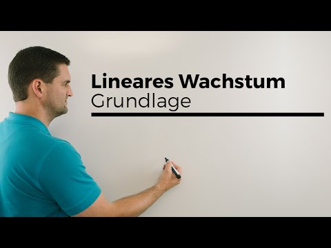 Lineares Wachstum alleine als Grundlage, danach exponentielles Wachstum, Mathe by Daniel Jung