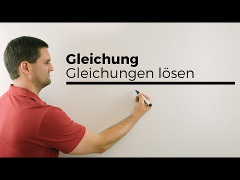 Gleichung, Gleichungen lösen, Hilfe in Mathe, einfach erklärt | Mathe by Daniel Jung