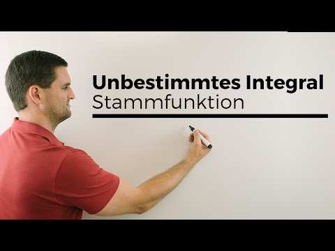 Unbestimmtes Integral, Stammfunktion, keine Grenzen, Mathehilfe | Mathe by Daniel Jung