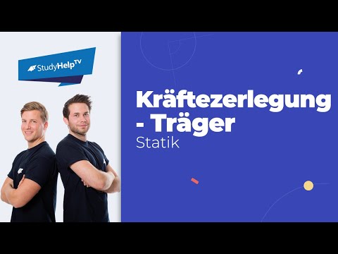 Zerlegung einer Kraft - Beispiel einfacher Träger