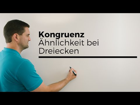 Kongruenz, Ähnlichkeit bei Dreiecken, Geometrie | Mathe by Daniel Jung