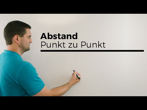 Abstand Punkt zu Punkt, Vektorgeometrie, 2 Versionen, Mathe by Daniel Jung