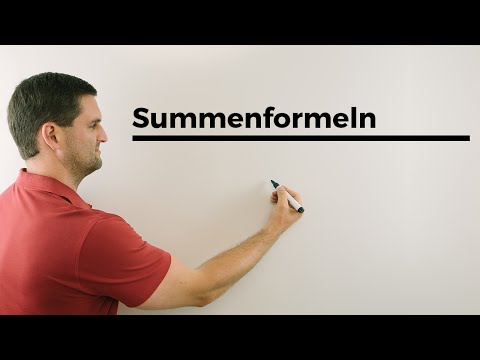 Summenformeln, Mathehilfe online | Mathe by Daniel Jung