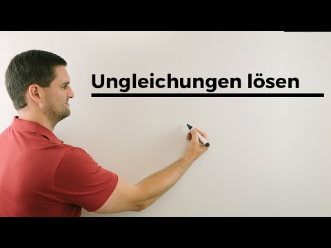 Ungleichung, Ungleichungen lösen, Nachhilfe online, Hilfe in Mathe | Mathe by Daniel Jung