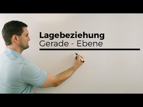 Lage Gerade/Ebene, Parameterformen gleichstellen, Lagebeziehungen | Mathe by Daniel Jung