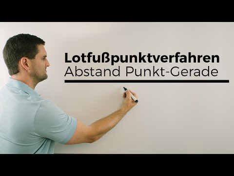 Lotfußpunktverfahren, Abstand Punkt Gerade (Analytische Geometrie), Vektorgeometrie