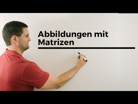 Abbildungen mit Matrizen, Matrix, Verkettung von 2 Matrizen, Lineare Algebra, Mathe by Daniel Jung