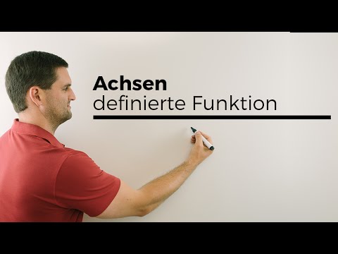 Achsen abschnittsweise definierte Funktion, Beispielgraph, Koordinatensystem | Mathe by Daniel Jung