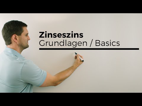 Zinseszins, Grundlagen Basics, Wachstumsfaktor, Mathehilfe online | Mathe by Daniel Jung