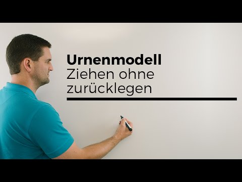 Urnenmodell Ziehen ohne Zurücklegen, Beispiel, Kugeln, Stochastik | Mathe by Daniel Jung