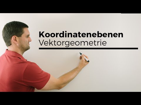 Koordinatenebenen, Vektorgeometrie, analytische Geometrie | Mathe by Daniel Jung