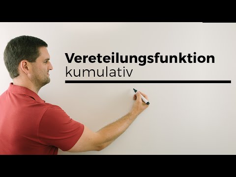 Verteilungsfunktion, kumulativ, Stochastik, Wahrscheinlichkeitstheorie, Mathe by Daniel Jung