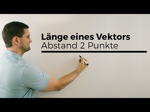 Länge (Betrag) eines Vektors, Abstand 2 Punkte, Vektorgeometrie | Mathe by Daniel Jung