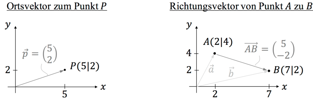 Orts- und Richtungsvektor