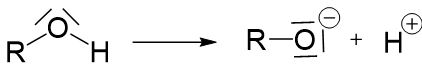 Deprotonierung der Hydroxygruppe