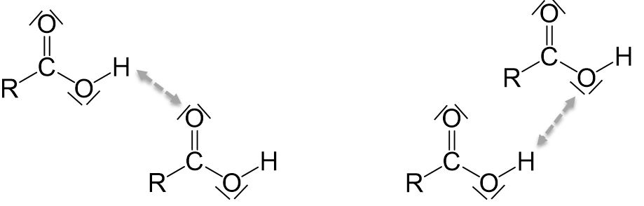 Schmelz- und Siedepunkte von Carbonsäure