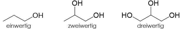 einwertiger alkohol