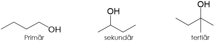 primäre und tertiäre Kohlenstoffatome