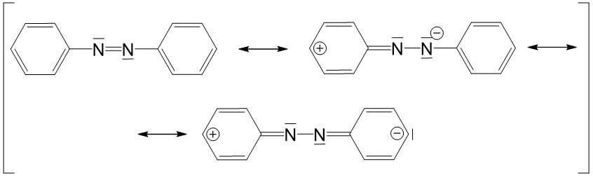 Azofarbstoffe mesomere Grenzstrukturen