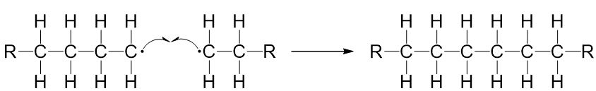 Kettenabbruch Polymerisation 2 Radikale