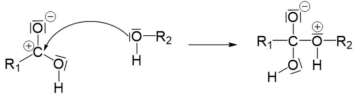 Nucleophile Substitution Carbonsäure Ausgleich positiver Ladung