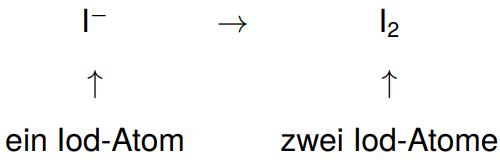 Iod Oxidationszahl bestimmen Schritt 3